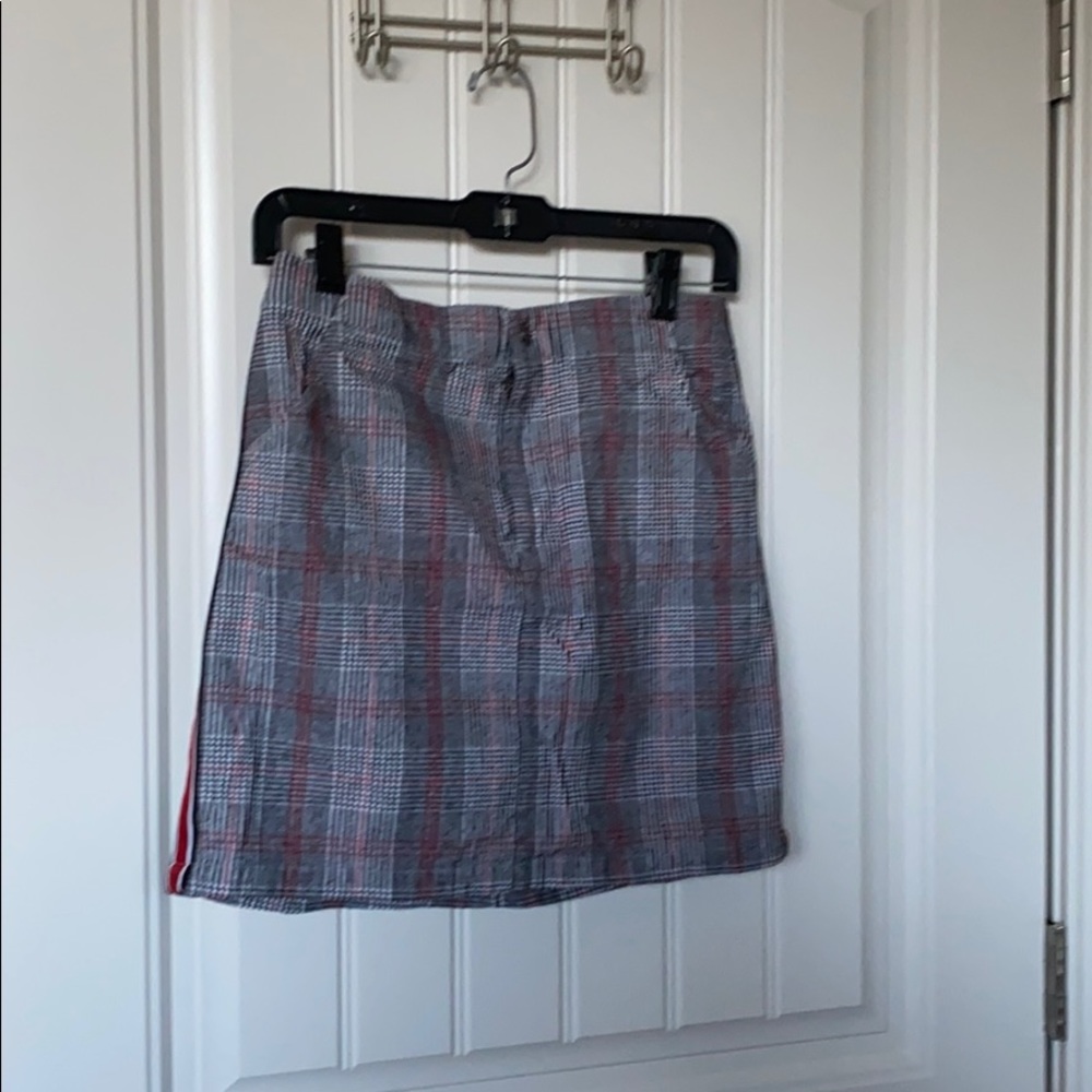Plaid Midi Skirt